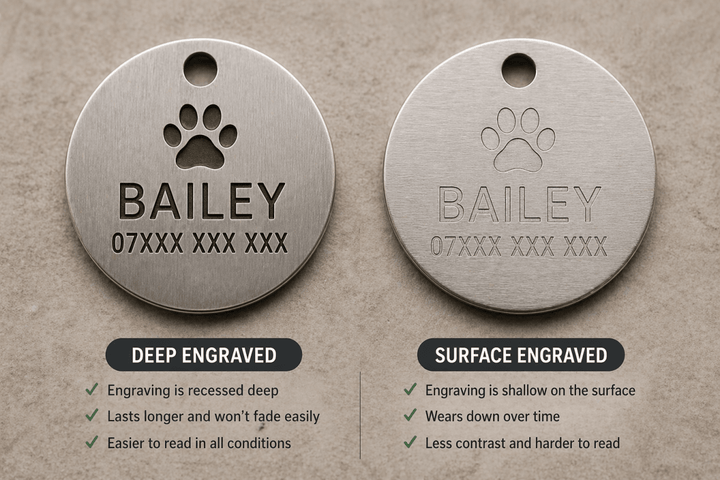 Dog Tag Engraving Fading: Why It Happens and How to Prevent - Bailey and Coco (UK)