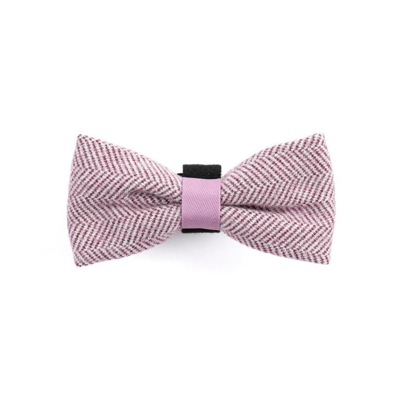 Bow Tie - Colour Drops - Plum Tweed
