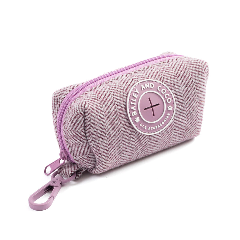Poo Bag Holder - Colour Drops - Plum Tweed