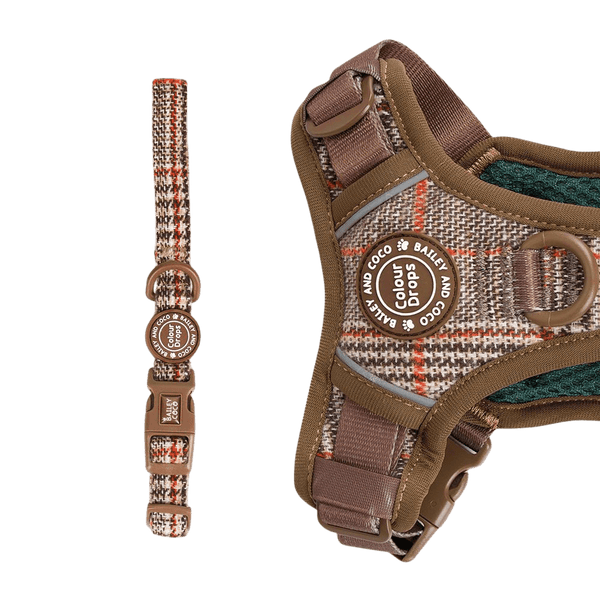 Adjustable Collar - Colour Drops - Heritage Plaid - Bailey and Coco (UK)