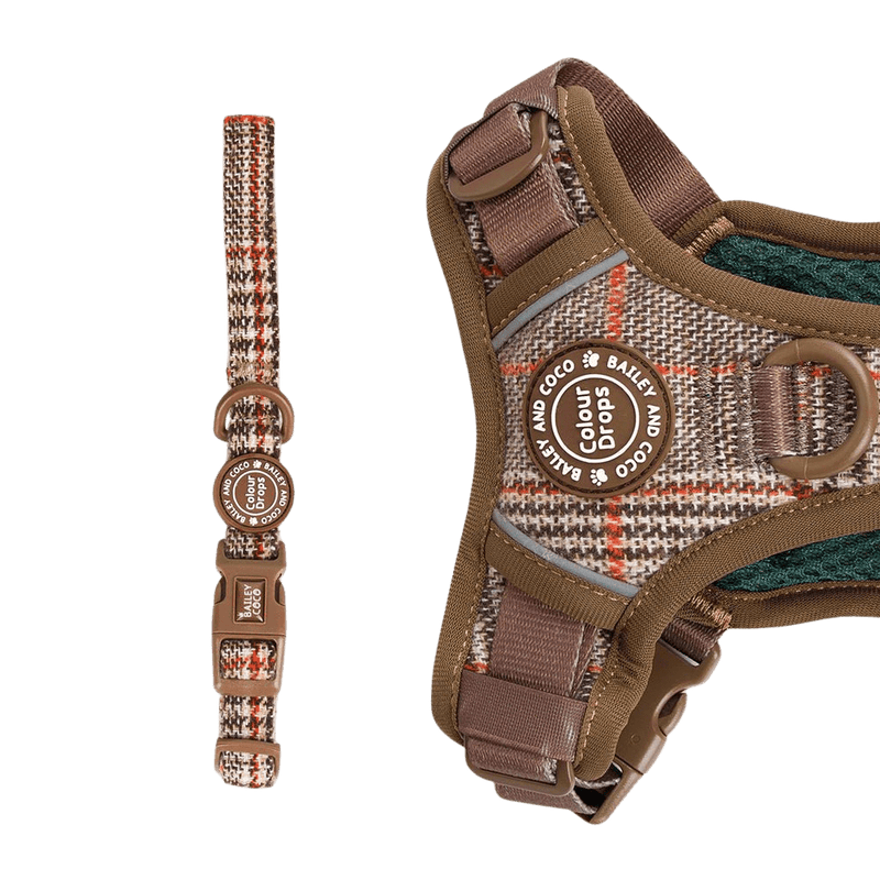 Adjustable Collar - Colour Drops - Heritage Plaid - Bailey and Coco (UK)