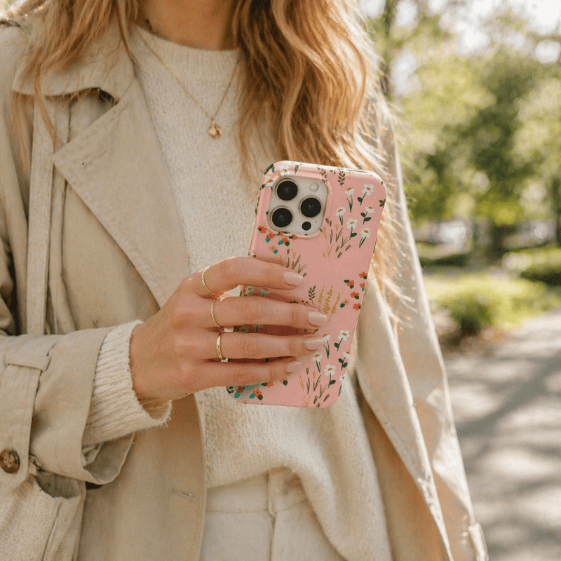 Blush Pink Floral iPhone 16 Pro Max Case - Bailey and Coco (UK)