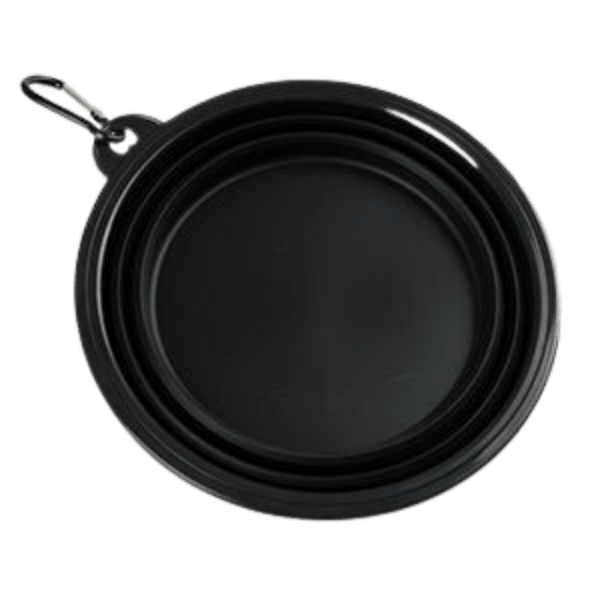 Collapsible Dog Water Bowl - Black - Bailey and Coco (UK)