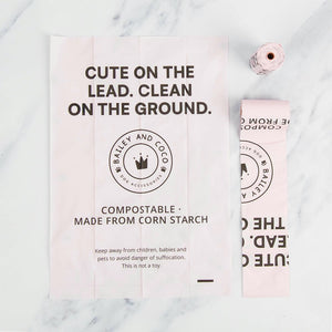 Compostable Dog Poo Bags – 12 Rolls (180 Bags) - Bailey and Coco (UK)