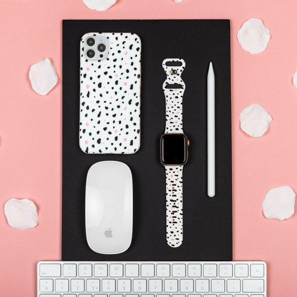 Dalmatian Apple Watch Strap - White - alternate view