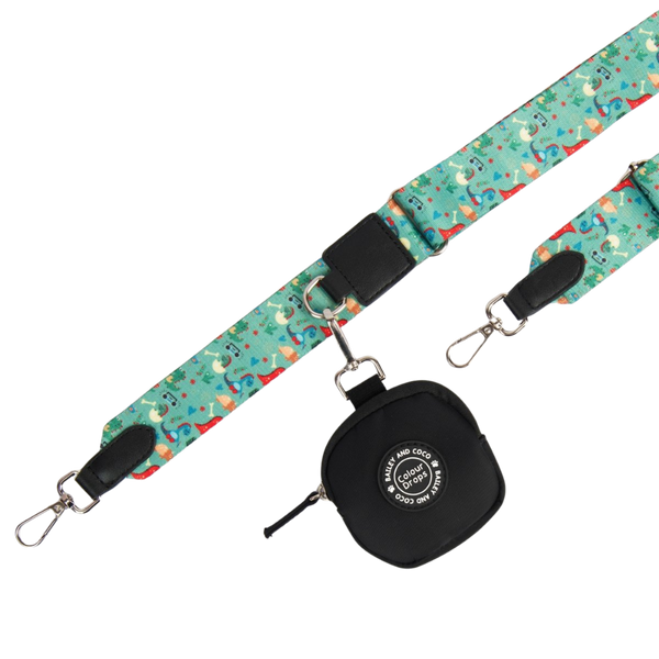 Dino Party Strap for Dog Walking Bag - Bailey and Coco (UK)