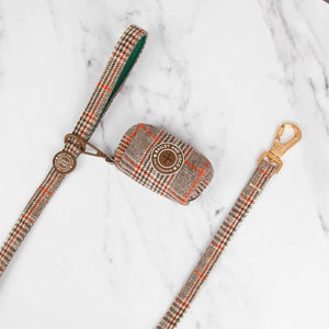 Dog Lead 5ft - Colour Drops - Heritage Plaid Harness Back - Bailey and Coco (UK)