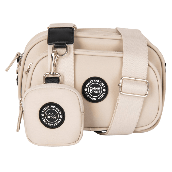 Dog Walking Bag - Latte with Latte Strap - Bailey and Coco (UK)