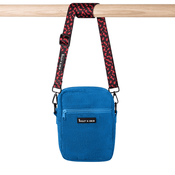 Dog Walking Bag with Dark Romance Strap - Midnight Blue - Bailey and Coco (UK)