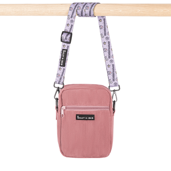 Dog Walking Bag With Pupfluencer Little Queen Strap - Lilac - Bailey and Coco (UK)