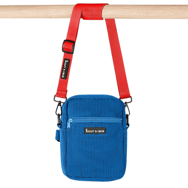Dog Walking Bag with Red Strap - Midnight Blue - Bailey and Coco (UK)