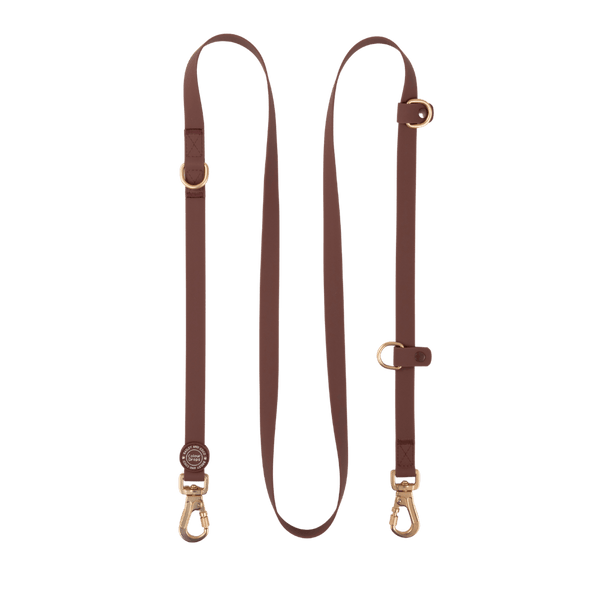 Double ended Hands-Free Dog Lead - Waterproof - Mulberry - Bailey and Coco (UK)