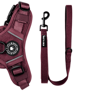 Fabric Dog Lead 5ft - Mulberry Tweed