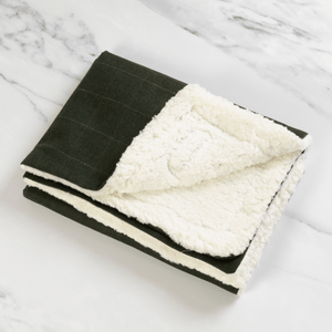 Forest Tweed Dog Blanket - Soft Sherpa Lined - Bailey and Coco (UK)