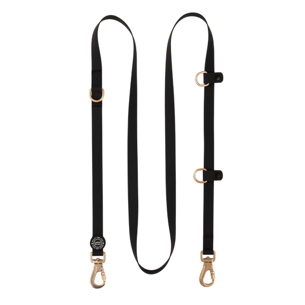 Hands-Free Double Ended Dog Lead – Jet Black - Bailey and Coco (UK)
