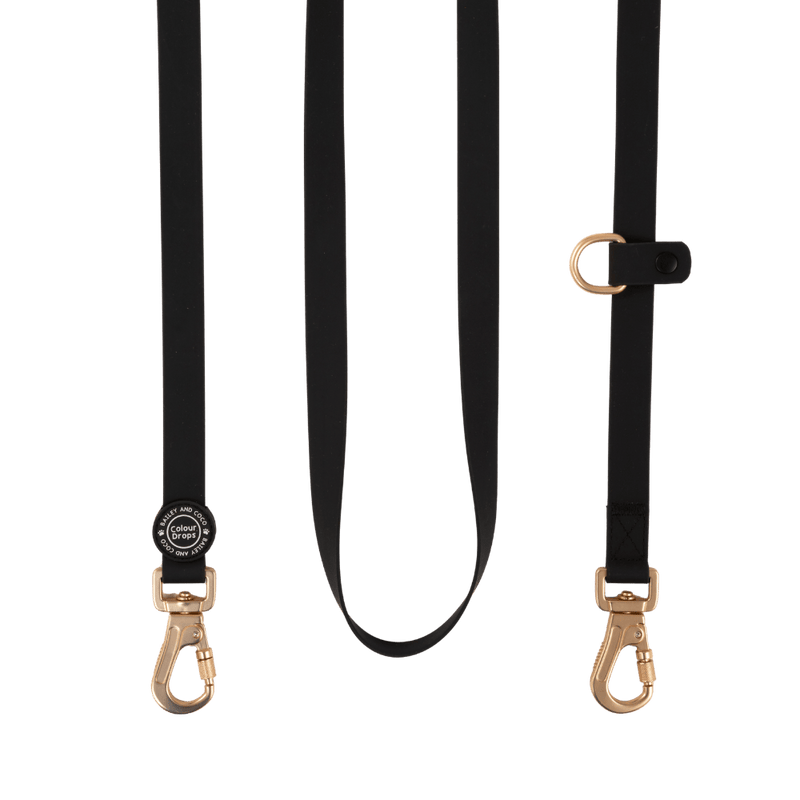 Hands-Free Double Ended Dog Lead – Jet Black - Bailey and Coco (UK)