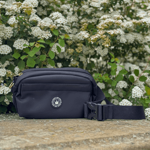 Magnetic Snap Dog Walking Bum Bag - Black - Bailey and Coco (UK)