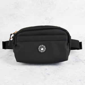 Magnetic Snap Dog Walking Bum Bag - Black - Bailey and Coco (UK)