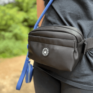 Magnetic Snap Dog Walking Bum Bag - Black - Bailey and Coco (UK)