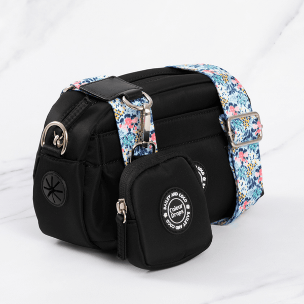 Mini Magnetic Snap Dog Walking Bag with Spring Dreams Strap - alternate view