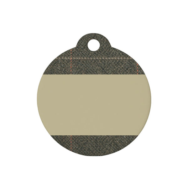 Personalised Dog ID Tag - Forest Tweed - alternate view
