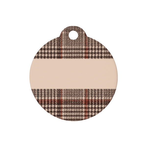 Personalised Dog ID Tag - Heritage Plaid
