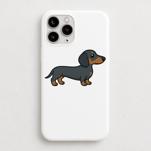 Personalised Short Haired Dachshund Phone Case | iPhone 17, 16, 15 & More - Bailey and Coco (UK)