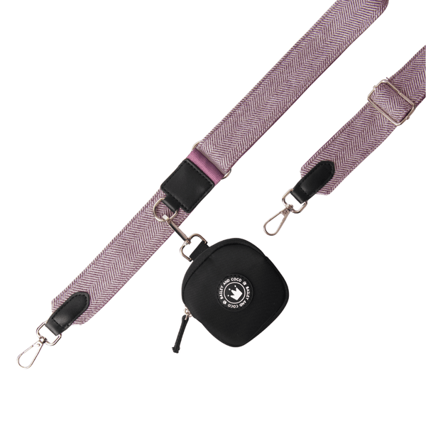 Plum Tweed Strap for Dog Walking Bag - Bailey and Coco (UK)
