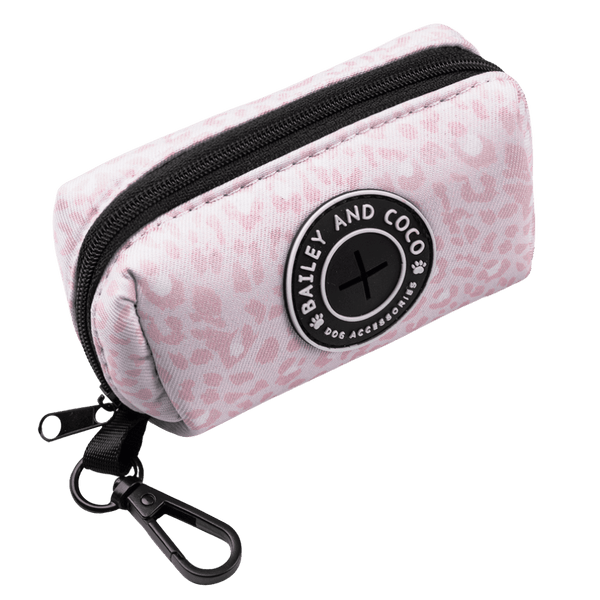 Poo Bag Holder - Blush Leopard - Bailey and Coco (UK)