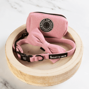 Poo Bag Holder - Bubblegum Pink Tweed - Bailey and Coco (UK)