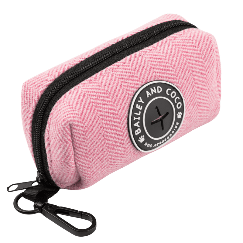 Poo Bag Holder - Bubblegum Pink Tweed - Bailey and Coco (UK)