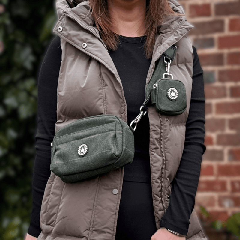 Premium Forest Tweed Dog Walking Bag - Bailey and Coco (UK)
