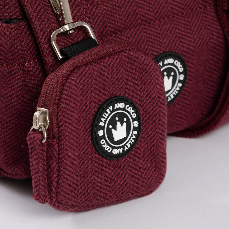 Premium Mulberry Tweed Dog Walking Bag - Bailey and Coco (UK)