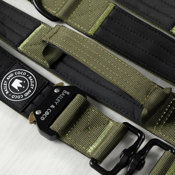 Premium Power Trails® Heavy-Duty Dog Lead 2M - All Khaki - alternate view