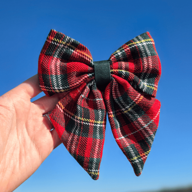 Sailor Bow Tie - Colour Drops - Red Highland Tartan - Bailey and Coco (UK)