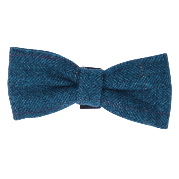 Sapphire Tweed Bow Tie - Bailey and Coco (UK)