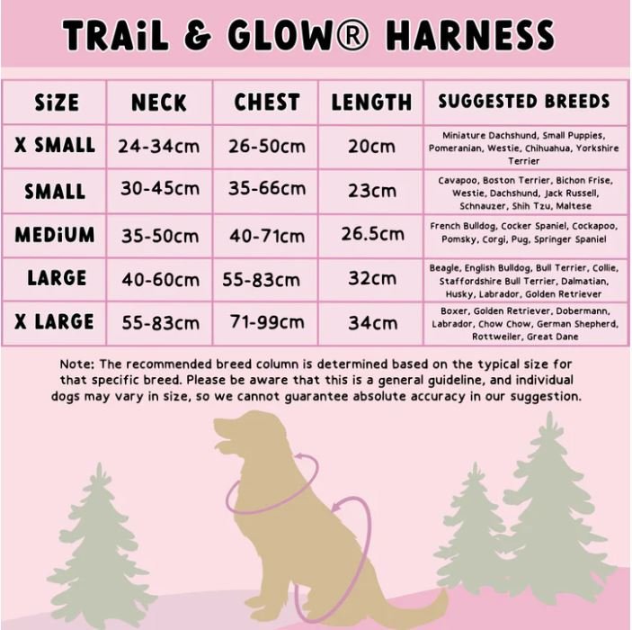 Trail & Glow® Dog Harness Bundle Set - COLOUR DROPS® - Bewitched - Bailey and Coco (UK)