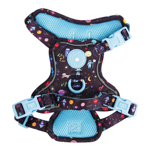 Trail & Glow Dog Harness - COLOUR DROPS® - Space Paws - Bailey and Coco (UK)