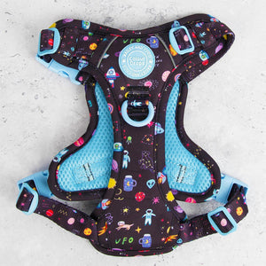 Trail & Glow Dog Harness - COLOUR DROPS® - Space Paws - Bailey and Coco (UK)