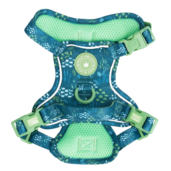 Trail & Glow Dog Harness - COLOUR DROPS® - Touch Grass - Bailey and Coco (UK)