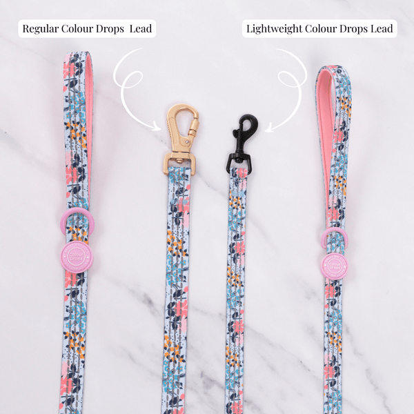 Trail & Glow Lightweight Mini Dog Lead 5ft - Colour Drops - Spring Dreams - alternate view