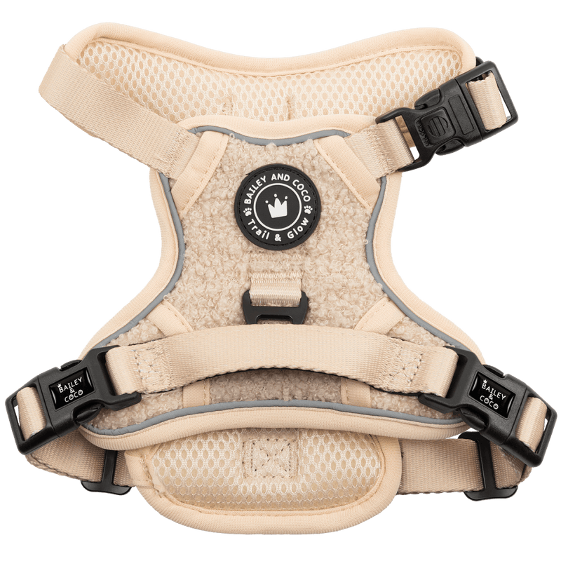 Trail & Glow® Dog Harness - Vanilla Teddy - Bailey and Coco (UK)