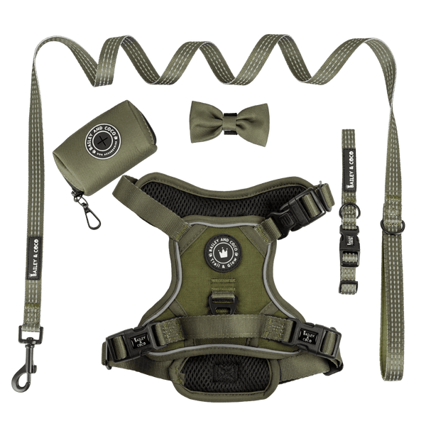 Trail & Glow® Harness Bundle Set - The Khaki One - Bailey and Coco (UK)