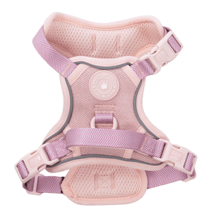 Trail & Glow Tweed Dog Harness - Colour Drops - Lavender Tweed