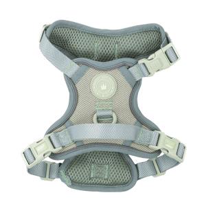 Trail & Glow Tweed Dog Harness - Colour Drops - Sage Tweed