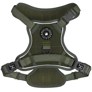 Trail & Glow Tweed Dog Harness - Forest Tweed - Bailey and Coco (UK)