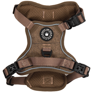 Trail & Glow Tweed Dog Harness - Oxford Tweed - Bailey and Coco (UK)