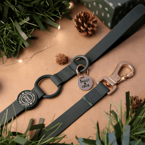 Waterproof Dog Lead - Colour Drops - Forest Green - Bailey and Coco (UK)