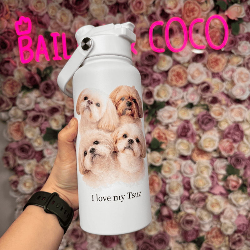 Your Dog on a Bottle (Personalised) – 1L Switch Bottle - Bailey and Coco (UK)