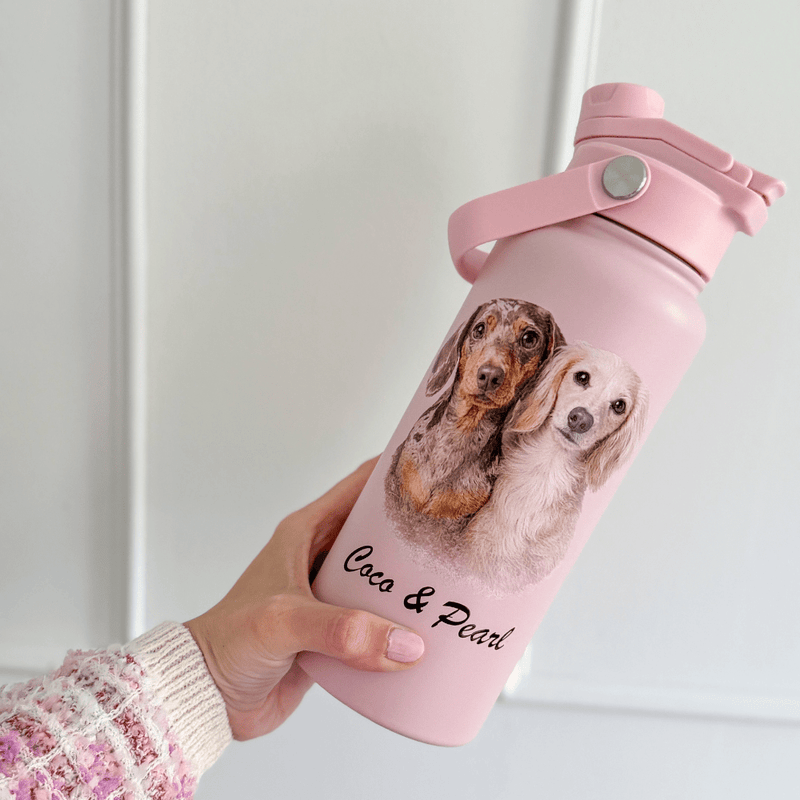 Your Dog on a Bottle (Personalised) – 1L Switch Bottle - Bailey and Coco (UK)